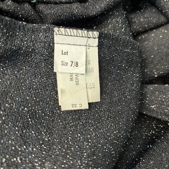 Vintage Black & Silver Metallic Pant Suit Size 7/8 - Picture 8 of 8